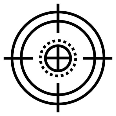 hedef ağ simgesi. Vektör illüstrasyonu 