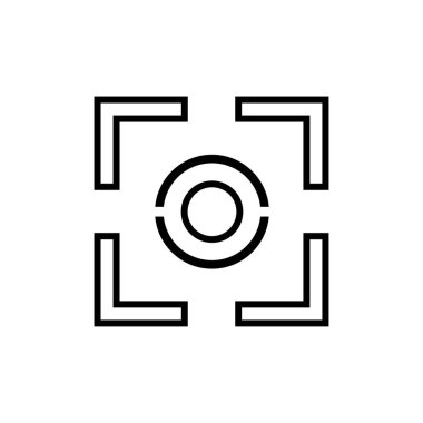 hedef ağ simgesi. Vektör illüstrasyonu 