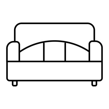 Kanepe ağ ikonu. Vektör illüstrasyonu 