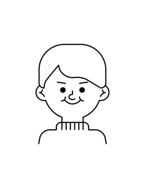 çocuk, simge, vektör illüstrasyonu 