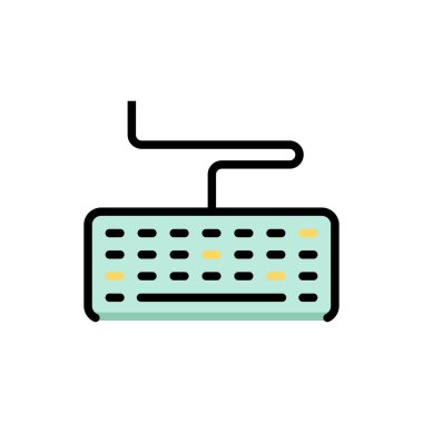 Modern b 'nin vektör illüstrasyonu simge müziğinden yoksun