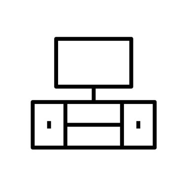 Bilgisayar web simgesi. Vektör illüstrasyonu 