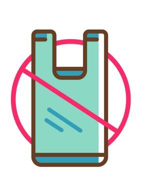 Yasaklama işareti vektör illüstrasyonu 