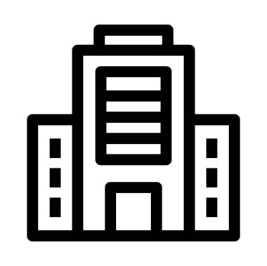 bina simgesi, vektör illüstrasyonu