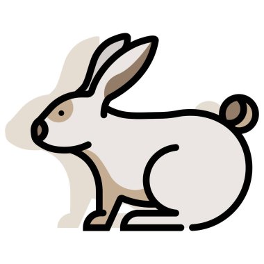 Tavşan ağı simgesi. Vektör illüstrasyonu 