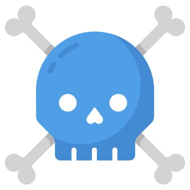 kafatası kemiği vektör simgesi