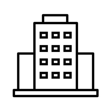 bina simgesi, vektör illüstrasyonu