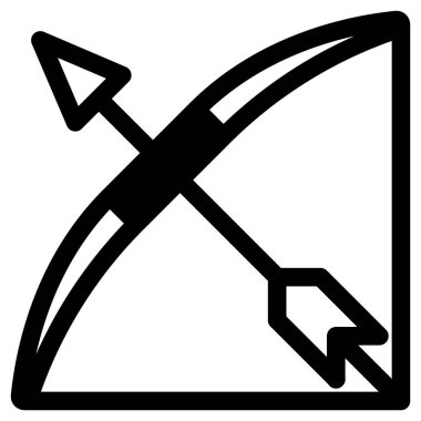 Okçuluk bayrağının vektör illüstrasyonu