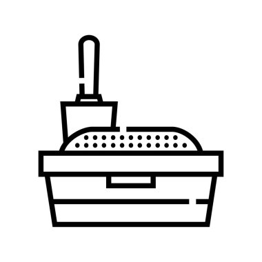 Mutfak ve ekipman ikonu vektör illüstrasyon grafik tasarımı