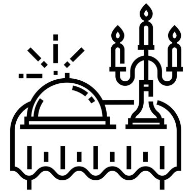 Yemek web simgesi. Vektör illüstrasyonu 