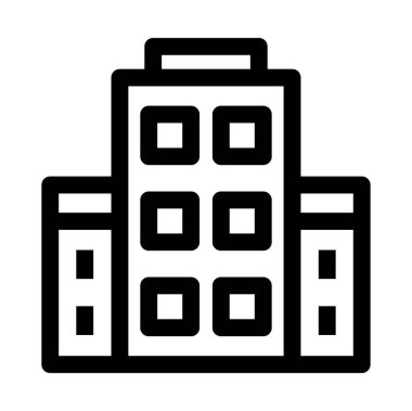 bina simgesi, vektör illüstrasyonu