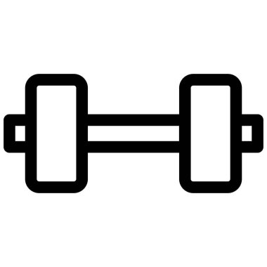 dambıl düz vektör simgesi