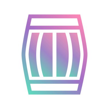 Basit düz tasarım uzun gölge simgesinin vektör çizimi