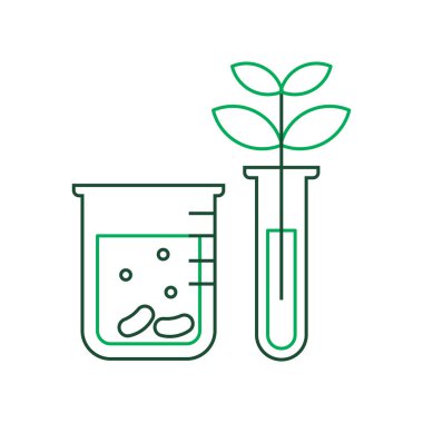 lab düz ikon vektör illüstrasyonu