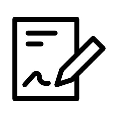 belge vektör çizgisi simgesi