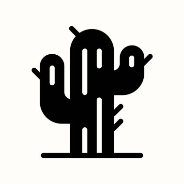 kaktüs simgesi vektör illüstrasyon grafik tasarımı