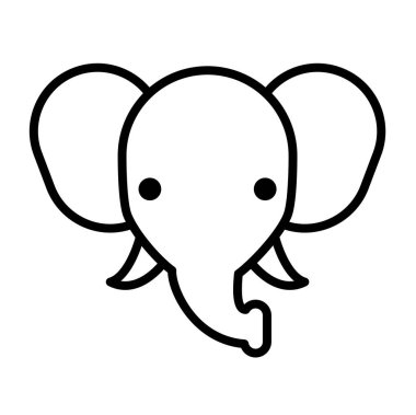 şirin çizgi film maymun ikonu vektör çizim grafik tasarımı