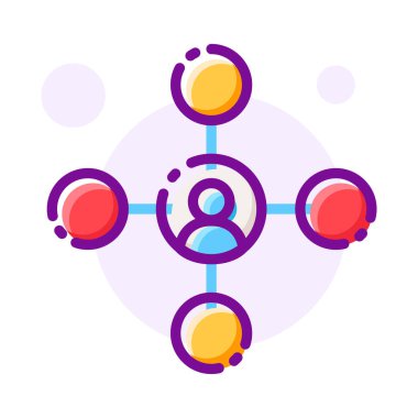 Sosyal medya tasarımı, vektör illüstrasyon eps10 grafiği