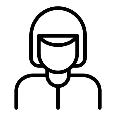 avatar çizgi vektör simgesi