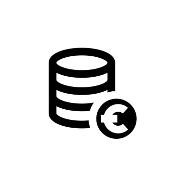 Bozuk paralar ikon vektör illüstrasyonu