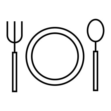 Tek izole edilmiş zarif simgenin vektör illüstrasyonu