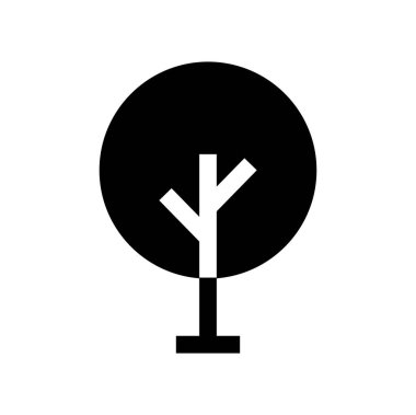 ağaç simgesi vektör illüstrasyonu 