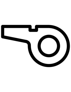 ıslık web simgesi, vektör illüstrasyonu 