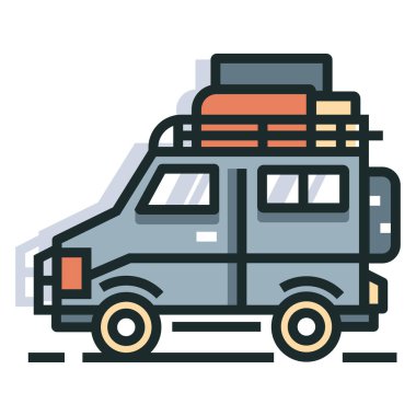 okul yolu vektör simgesi