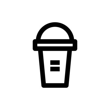 Bardak, simge, vektör illüstrasyonu 