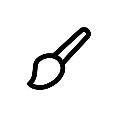 fırça simgesi, vektör illüstrasyonu