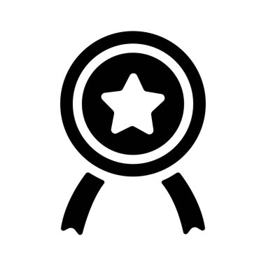 Madalya sembolü, vektör illüstrasyonu