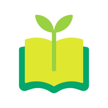 eko kavramı düz ikon vektör çizimi