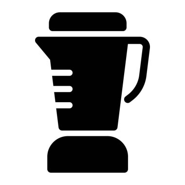 Mutfak Blender düz ikon vektör çizimi