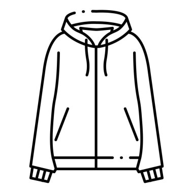 Ceket web simgesi, vektör illüstrasyonu 