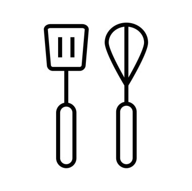 Mutfak gereçleri ikon vektör çizimi