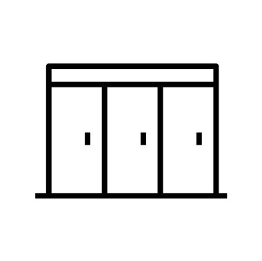 mobilya, simge, vektör illüstrasyonu 