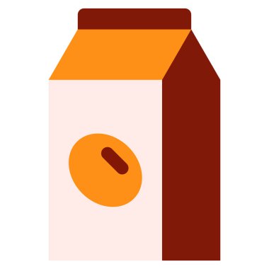 süt simgesi, vektör illüstrasyonu 