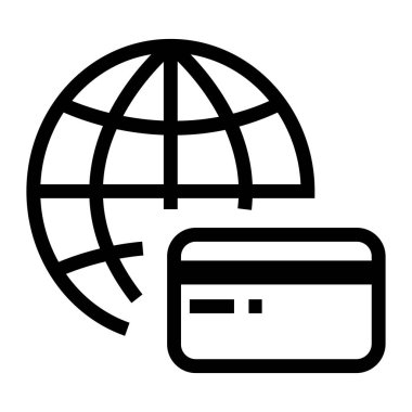 Kredi kartının vektör illüstrasyonu