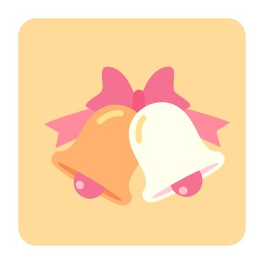 Çanlar web simgesi, vektör illüstrasyonu  