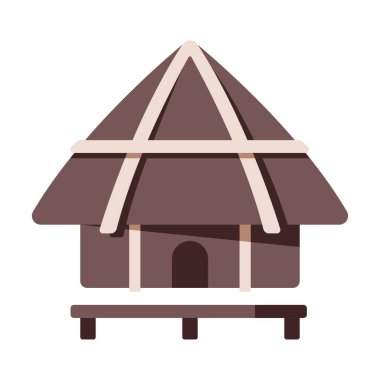 Çizgi film evinin vektör illüstrasyonu