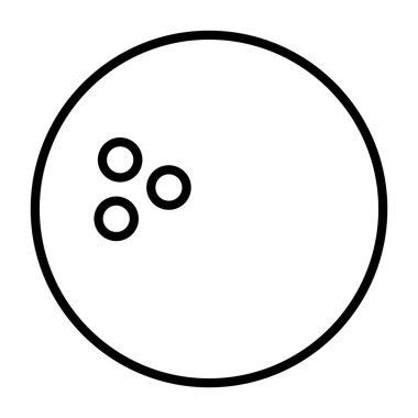 bowling, ikon, vektör illüstrasyonu 