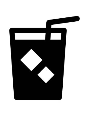 Soda içeceği ikon vektör illüstrasyonu
