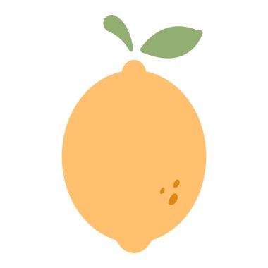 Düz biçimli mango simgesi beyaz arkaplanda izole