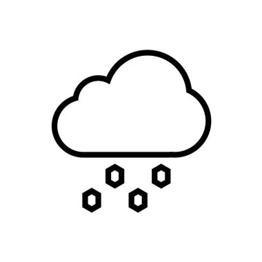 bulut simgesi, vektör illüstrasyonu