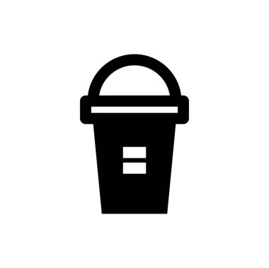 Bardak, simge, vektör illüstrasyonu 