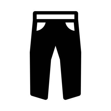 pantalon web simgesi, vektör illüstrasyonu 