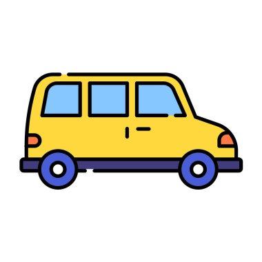 araba simgesi vektör illüstrasyonu