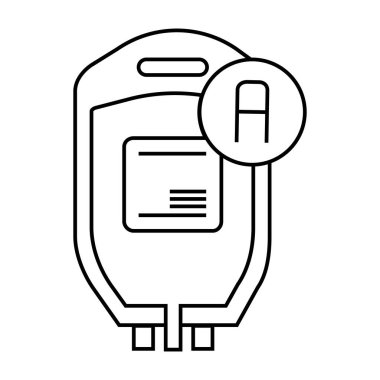 Kan yassı ikon vektör illüstrasyonu