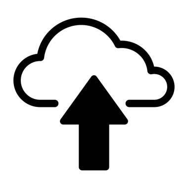 bulut teknolojisi simgesi, vektör illüstrasyonu