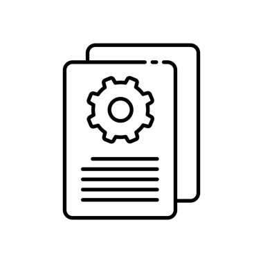 belge ikon vektör illüstrasyonu 